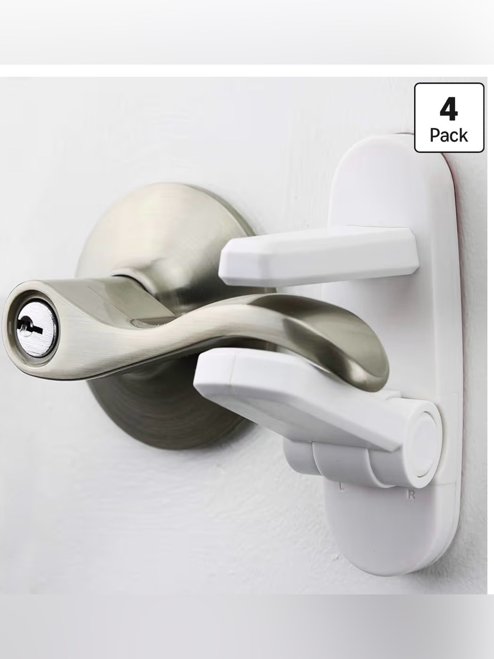 Wappa Baby White Door Lever Protector - 4 Pack